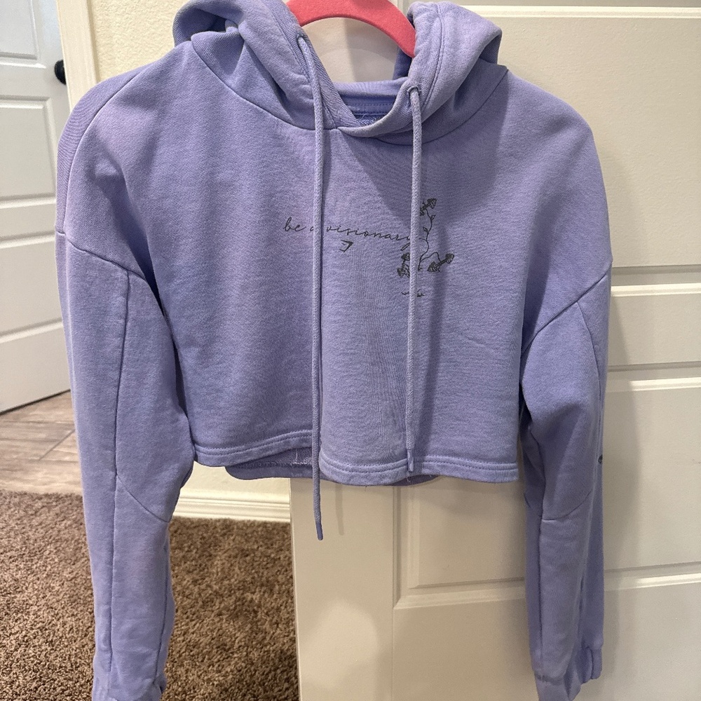 Gym shark cropped hoodie